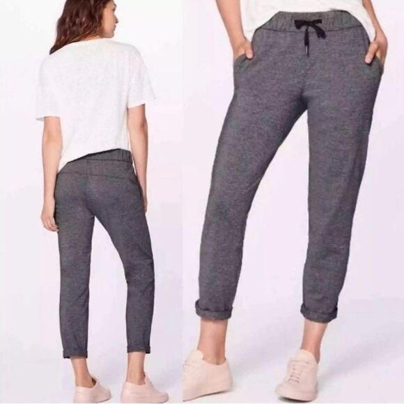 Lululemon On The Fly pant Heathered gray 27” size 4 - Picture 1 of 6